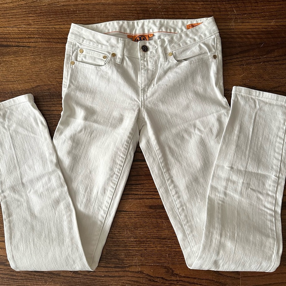 Tory Burch White Denim Pants